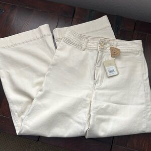 Faherty organic cotton harbor crop pants NWT